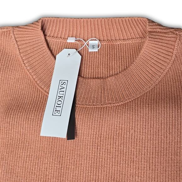 NWT Women's Small Oversized Drop Shoulder Side Split Sweater - Picture 6 of 8